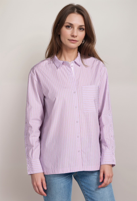 Johny Was Giana Relaxed Pocket Shirt Boho Chic R14622