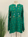 Johnny Was Style C25723 Green Lake Sami Eyelet Embroidered Tunic Top Boho Chic