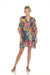 Johnny Was Style CSW6123-A Sea Owl Swim Cover-Up Short Kaftan Dress Boho Chic