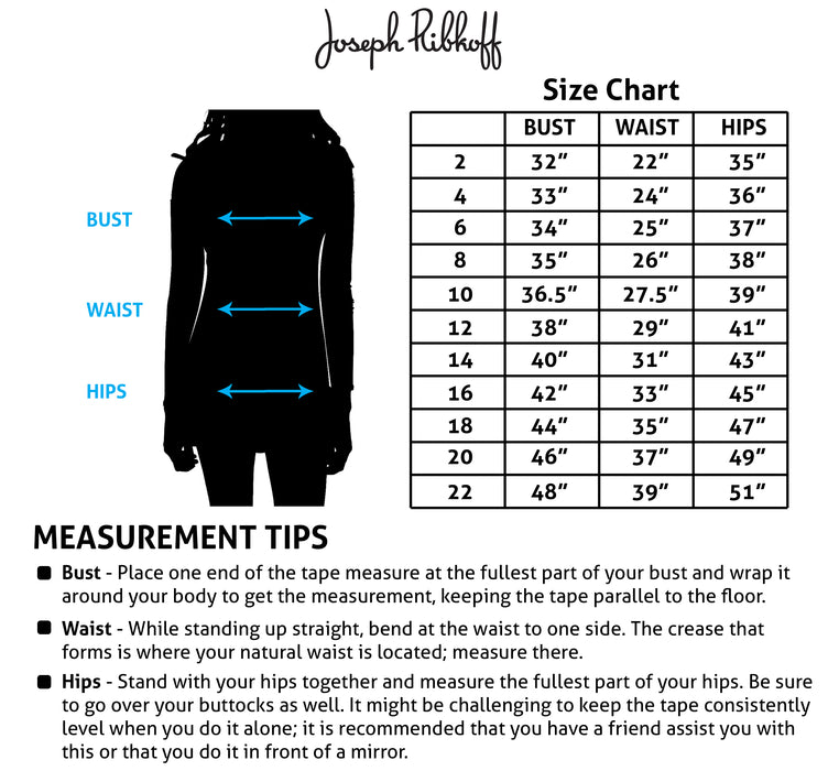 Joseph Ribkoff Black Asymmetric Ruffled Long Sleeve Fit & Flare Dress 233274