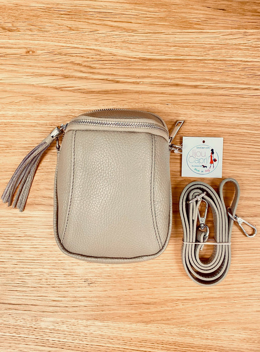 Jijou Capri Arielle Leather Crossbody Bag NEW