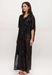 Johnny Was CSW3324-J Lace Up Maxi Kaftan Dress