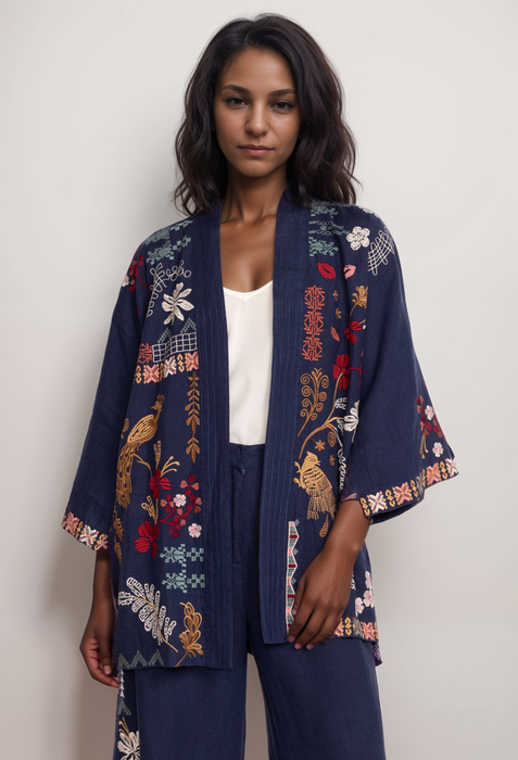 Johnny Was Zuzu Linen Kimono R48323