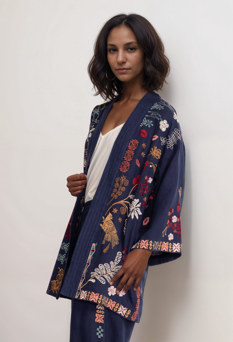 Johnny Was Zuzu Linen Kimono R48323