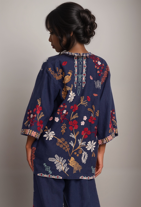 Johnny Was Zuzu Linen Kimono R48323