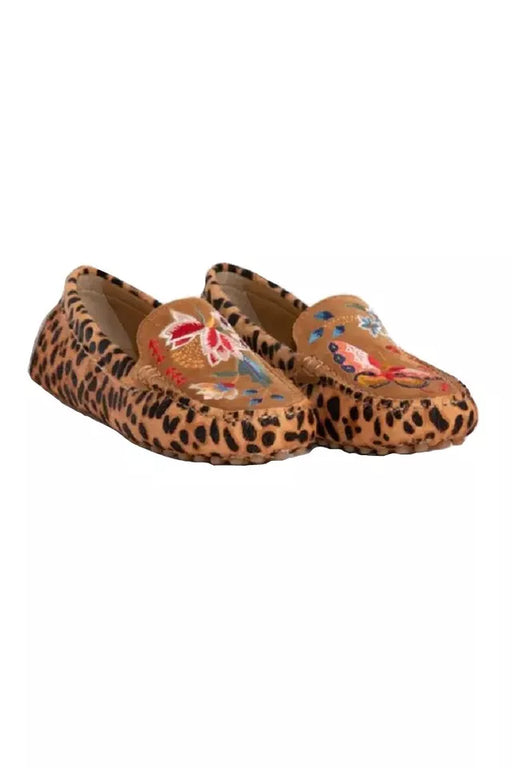 Johnny Was Taline Leopard Mocassin Shoes JWS6021