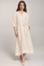 Johnny Was O31104 Gauze Bishop Sleeve Dress