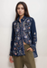 Johnny Was McKenzie Blue Night Rayon Blouse C17723