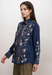 Johnny Was McKenzie Blue Night Rayon Blouse C17723