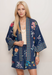 Johnny Was W44824 Workshop Evangeline Tencel Cropped Kimono