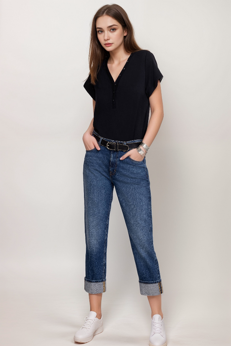 Johnny Was JW1013NB16 Barcelona Boyfriend Jeans