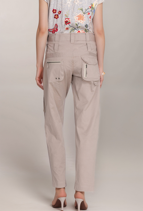 Johnny Was Pete & Greta Style P67022 Graphite Tyla Belted Cargo Pants Boho Chic