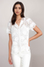 Johnny Was Marietta Cooper Eyelet Button-Up Top Chic C11722