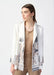 Joseph Ribkoff Style 241919 Vanilla/Multi Abstract Print Faux Suede Open Front Boxy Jacket