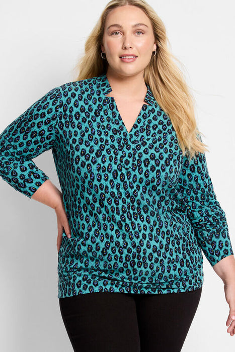 NIC+ZOE F241054W Pebble Blues Top