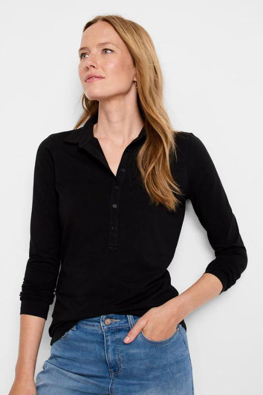 NIC+ZOE NZTF242057 NZT Long Sleeve Polo Top