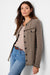 NIC+ZOE F241147 Utility Fringe Mix Knit Jacket