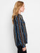 NIC+ZOE F241621 Painted Stripe Onyx Top