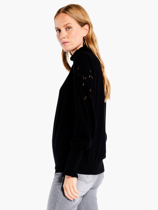 NIC+ZOE F231132 Pointelle Pip Sweater