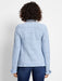 NIC+ZOE Indigo Fringe Mix Knit Jacket F241134