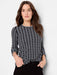 NIC+ZOE F241124 Geo Reversible Sweater Tee