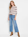 NIC+ZOE F241153 Striped Ribbed Sweater Tee