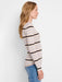 NIC+ZOE F241153 Striped Ribbed Sweater Tee