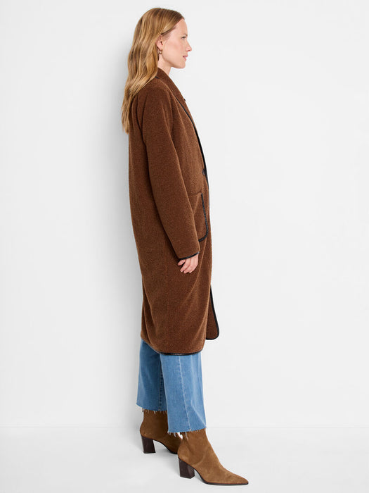 NIC+ZOE F241022 Trimmed Teddy Coat