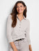 NIC+ZOE NZTF242057 NZT Long Sleeve Polo Top