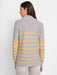 NIC+ZOE ACTF248105 Easy Stripe Half Zip Sweater