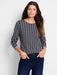 NIC+ZOE F241124 Geo Reversible Sweater Tee