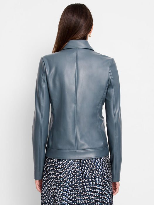 NIC+ZOE F241065 Faux Leather Downtown Jacket