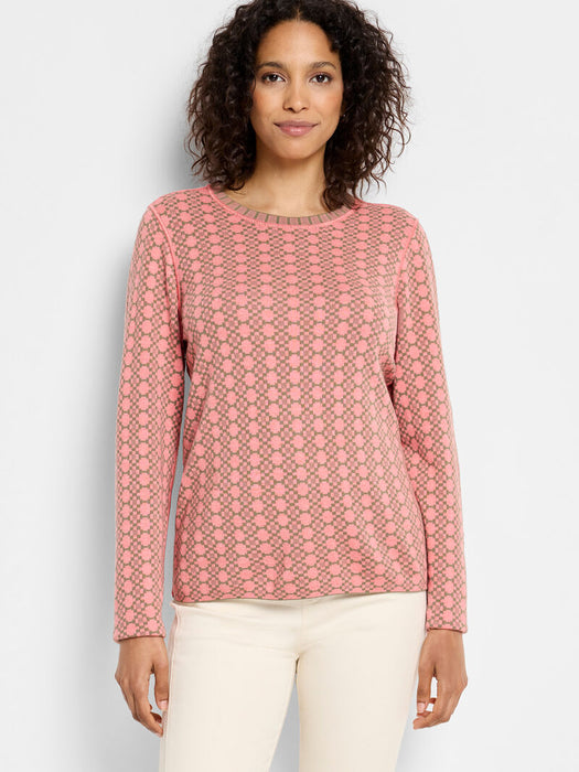 NIC+ZOE F241124 Geo Reversible Sweater Tee