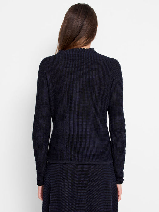 NIC+ZOE F241144 Pixel Knit Sweater