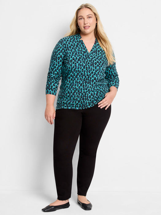 NIC+ZOE F241054W Pebble Blues Top