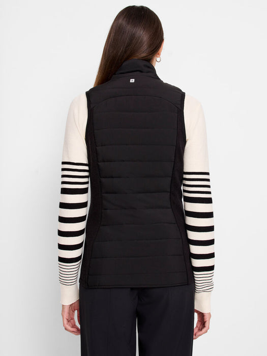 NIC+ZOE Quilted Knit Trim Puffer Vest ACTF248197