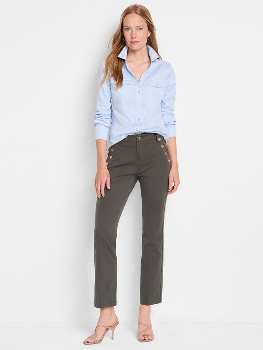 NIC+ZOE F241633 Mixed Media Pocket Shirt