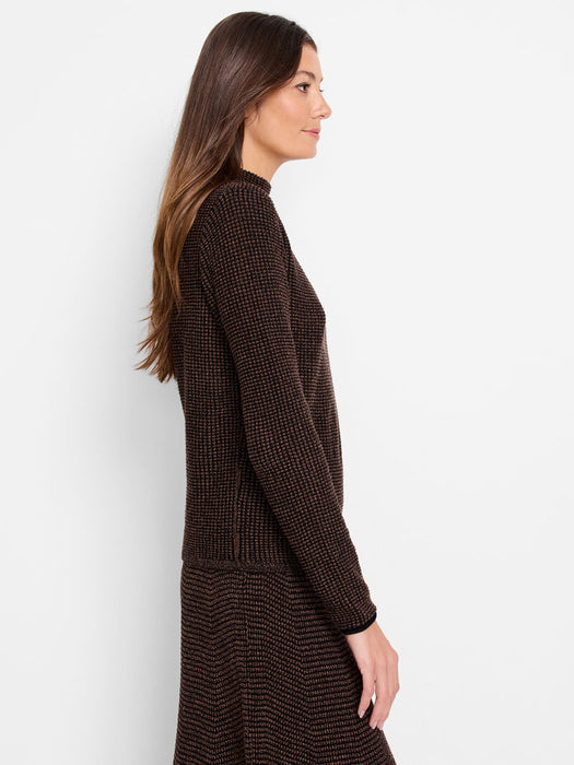 NIC+ZOE F241144P Pixel Knit Sweater