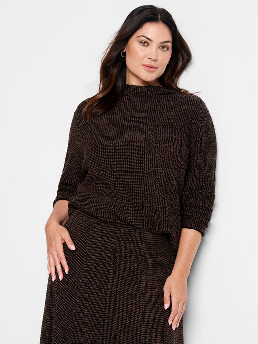 NIC+ZOE F241144W Pixel Knit Sweater