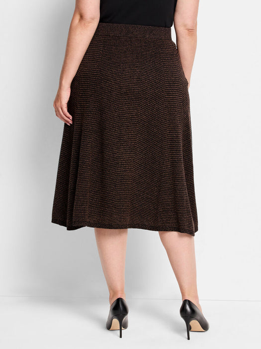 NIC+ZOE Pixel Knit Skirt F241323W Plus Size