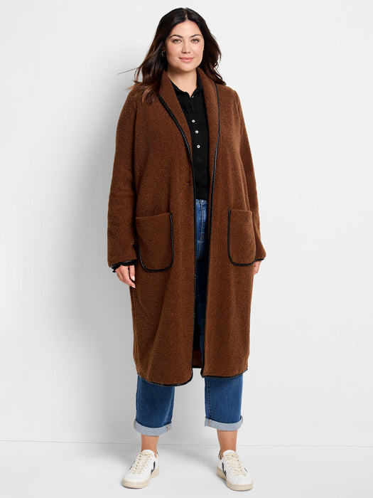 NIC+ZOE F241022W Trimmed Teddy Coat