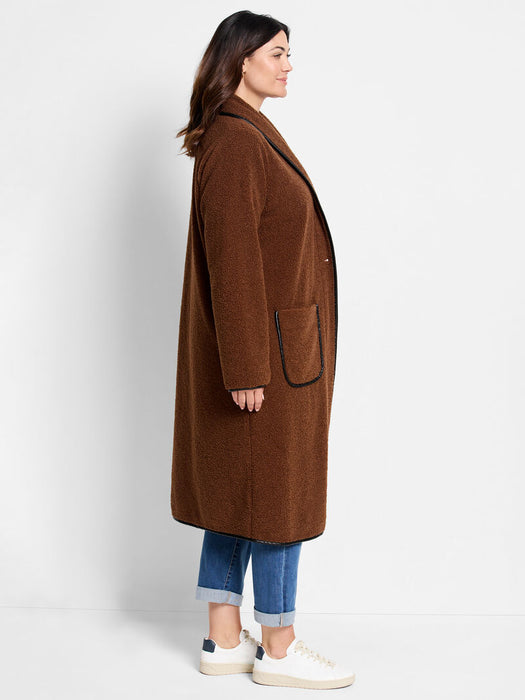 NIC+ZOE F241022W Trimmed Teddy Coat