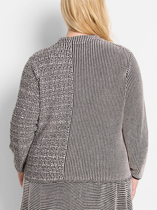 NIC+ZOE F241144W Pixel Knit Sweater