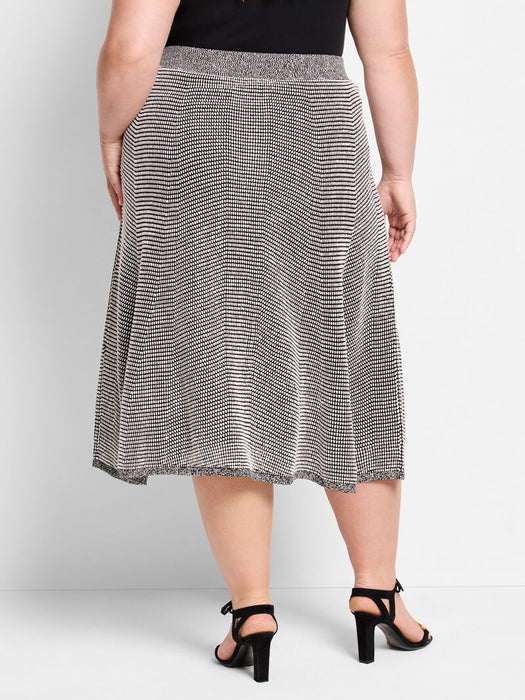 NIC+ZOE Pixel Knit Skirt F241323W Plus Size