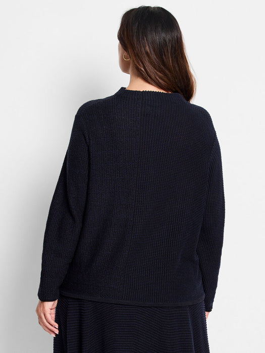 NIC+ZOE F241144W Pixel Knit Sweater