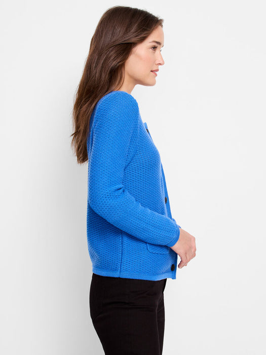 NIC+ZOE F241155 Textured Sweater Jacket