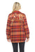 Johnny Was Workshop Plaid Ananke Embroidered Shirt Jacket Boho Chic W42923