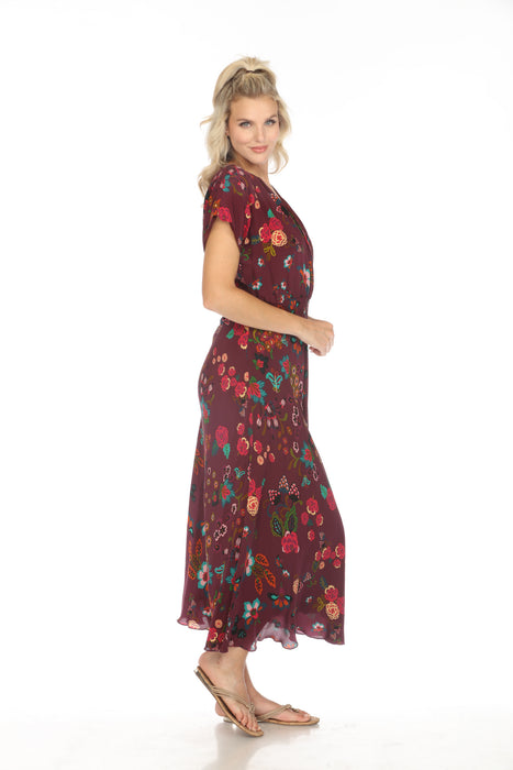 Johnny Was Adriana Connie Silk Maxi Dress C30623BO Boho Chic