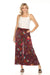 Johnny Was Style C63023B-O Red Adriana Rachel Floral Silk Wide-Leg Pants