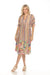 Johnny Was Style R33924 Aldrich Stripe Puff Sleeve Midi Dress Boho Chic